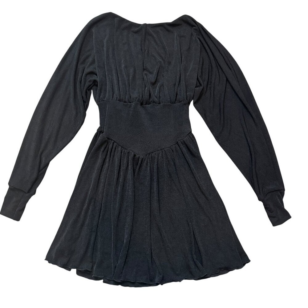 Commense Black Long Sleeve Dress